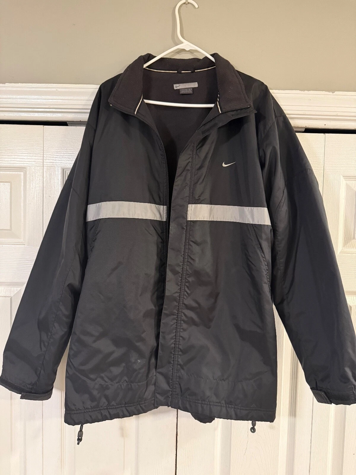 Nike Black Windbreaker/ jacket Zip Up Jacket Men's XL Black