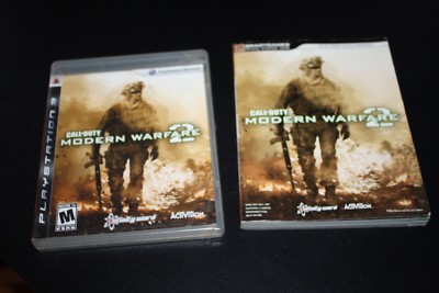 Playstation 3 Modern Warfare 2 Game & Manual  & Strategy Guide Book  --JJX -=