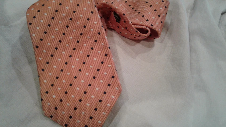 CESARE ATTOLINI шелк/лен галстук ручной работы в Италии - Изображение 3 из 3