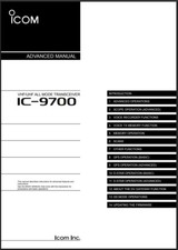 Icom IC-9700 Advanced Manual: 196 Pages, Full Color, Coil Bound, Pvc Covers