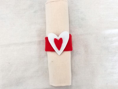 Portatovaglioli Segnaposto Natalizi.Set Portatovaglioli Segnaposto Natalizio Cuori Decorazioni Tavola Da 6 A 24pz Ebay