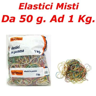 elastici a rondella per cartelline ufficio in gomma molle a fascetta misure mist
