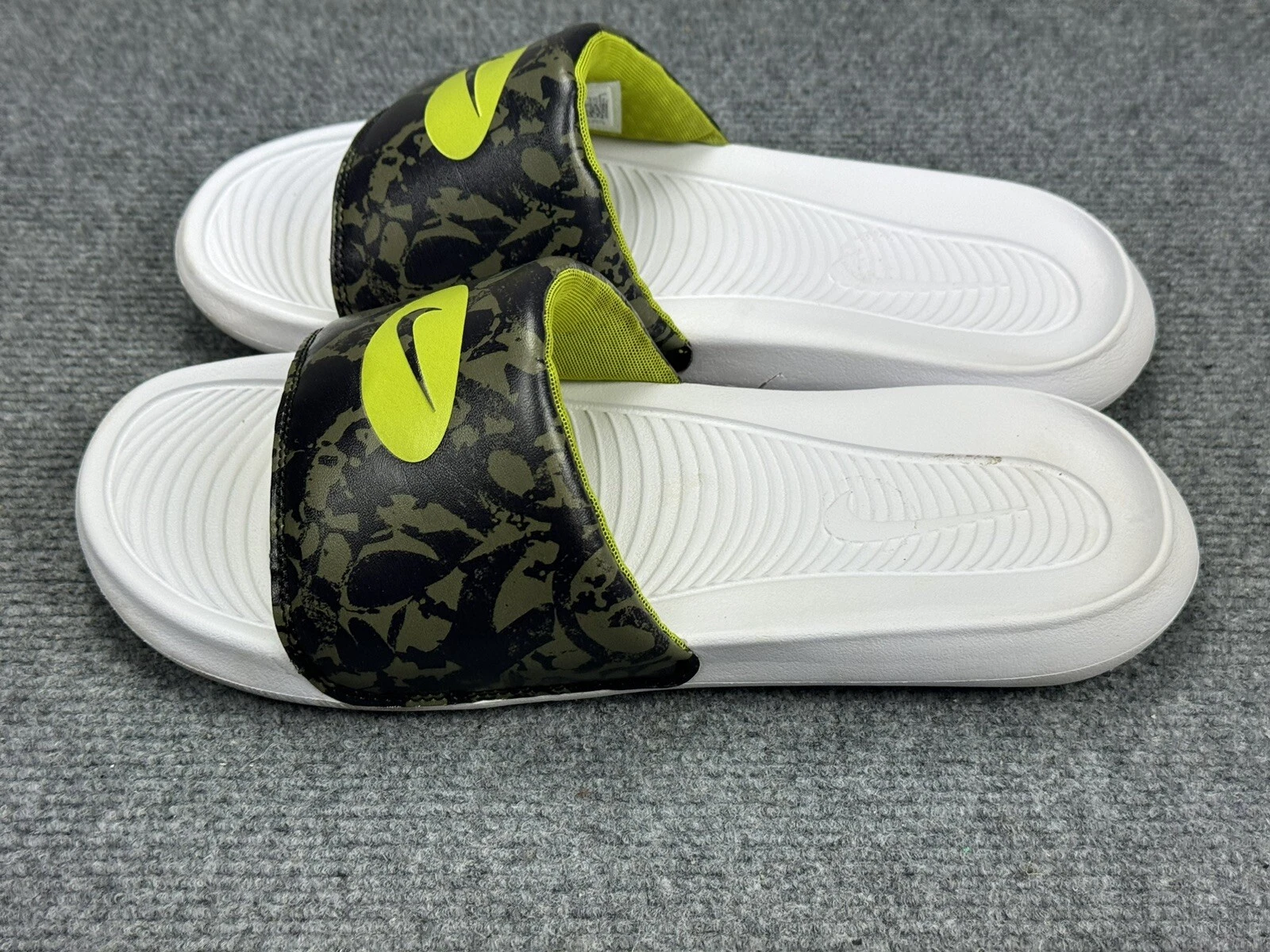 Nike Slide slip on donna taglia 9 verde nero bianco CN9676 201