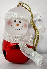 Christmas Ornament Hanging Red Bell Santa Claus