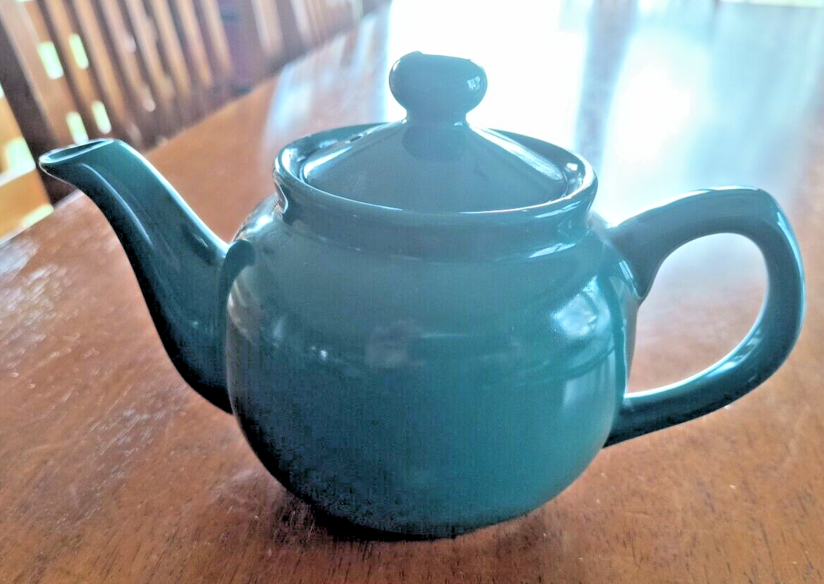 Old Amsterdam 1701 Porcelain Works Royal Green Tea Pot 2 Cup 4" Hi eBay