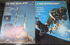 Petersen's Book of Man in Space Lot of 2 Volumes 1974 NASA Exploration Astronaut