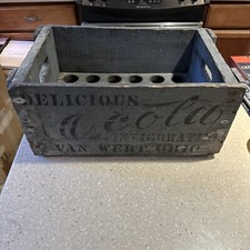 Rare Ocola Invigorating Hutchinson Hutch Bottle Wooden Crate Van Wert Ohio