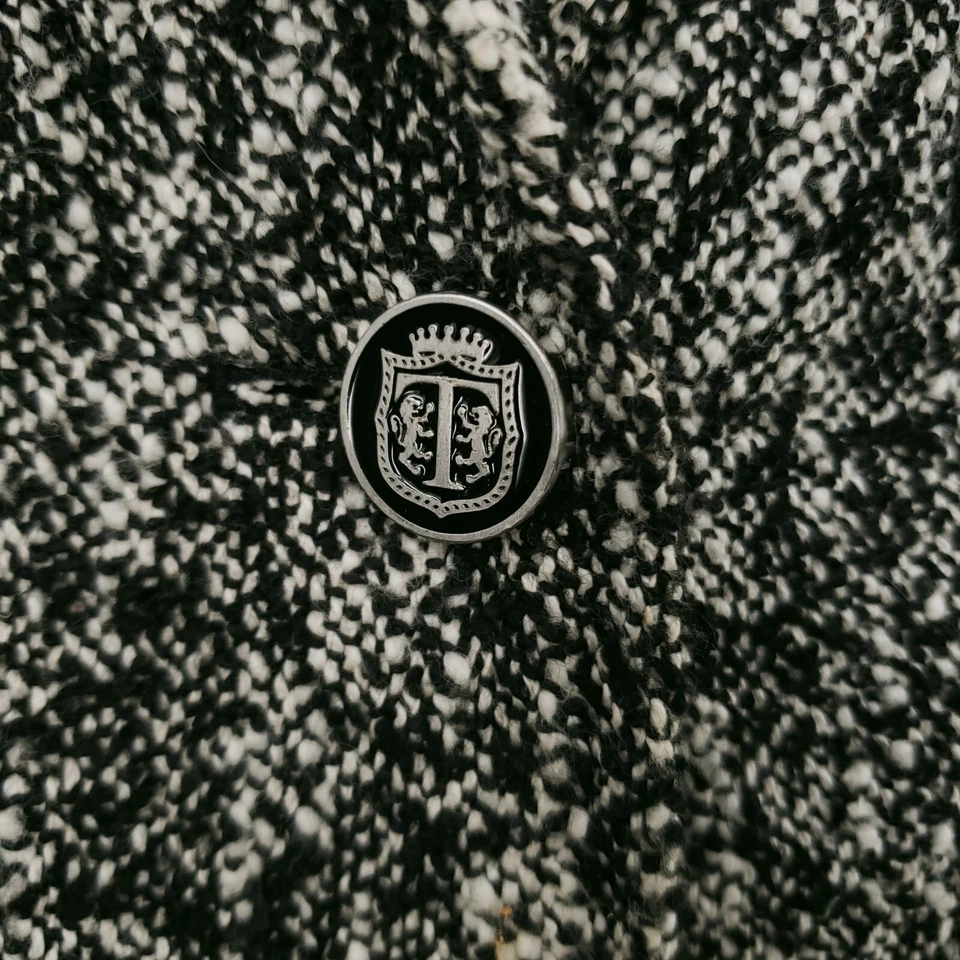 Blazer Talbots Mujer 10P Pequeño Gris Dos Botones Tweed Manga Larga Traje Chaqueta Foto 4 de 4