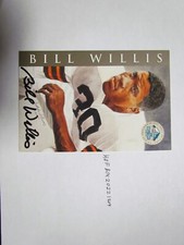 Bill Willis HOF Signed Goal Line Art  Postcard