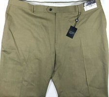 Joseph  Feiss Techno Care Classic Fit Unhemmed Pants Men 48 Beige