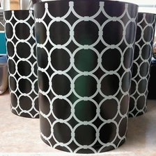 Hula Plastic Trash Cans 13" Deep x 10" Diameter Advantus 37013