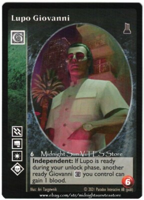 Lupo Giovanni Giovanni The Unaligned Kickstarter V:TES VTES Vampire CCG