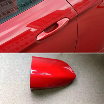 Front Left Driver Side Door Handle Key Bezel Cover Cap For Ford Mustang 2015-2022
