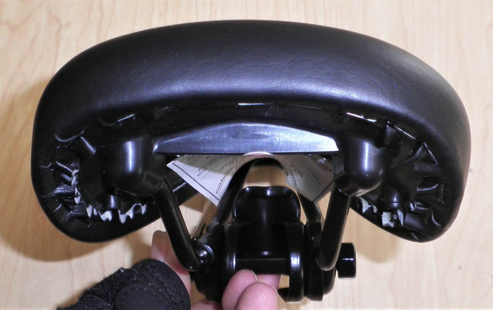 MONGOOSE 1974 BLACK/RED/WHITE BIKE SADDLE/SEAT BICYCLE PARTS 173