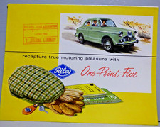 Riley One-Point-Five car sales brochure fold out  1961
