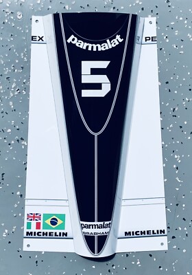 WOW!!!FORMULA 1 F1 sign 1981  Nelson piquet brabham BT49c Car nose Style