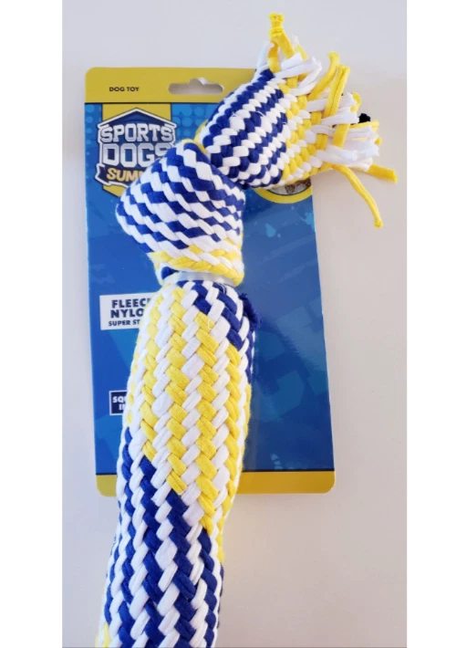 Cuerda flotante Jakks Pacific de verano de 18" para perros cachorros mascotas juguetes chirriantes dobles Foto 3 de 4