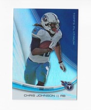 2013 Topps Platinum #86 Chris Johnson Tennessee Titans East Carolina ECU
