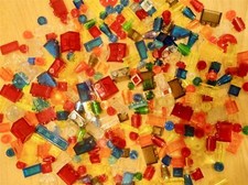 100 SMALL LEGO TRANSLUCENT Parts  Pieces  Transparent