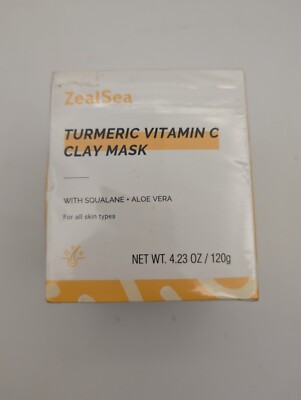 ZEAL SEA Turmeric Vitamin C Clay Mask 4.23oz/120g 