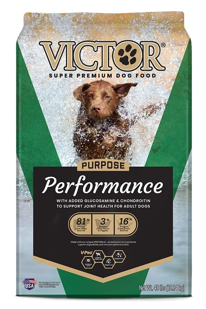 Victor Performance High Energy Dog Food 40lb Nutrient Dense Gluten Free Kibble