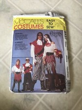 8437 UNCUT McCalls Sewing Pattern Adult Child Pirate Sea Wench Costume Halloween