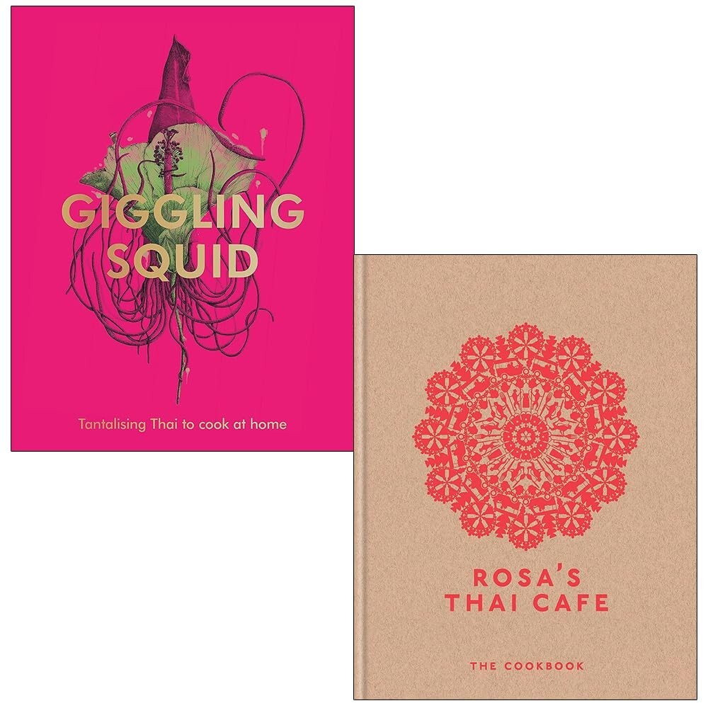 The Giggling Squid Cookbook ,Rosa's Thai Cafe 2 Books Collection Set Hardcover