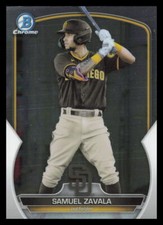 2023 Bowman #BCP-75 Samuel Zavala San Diego Padres Chrome Prospects