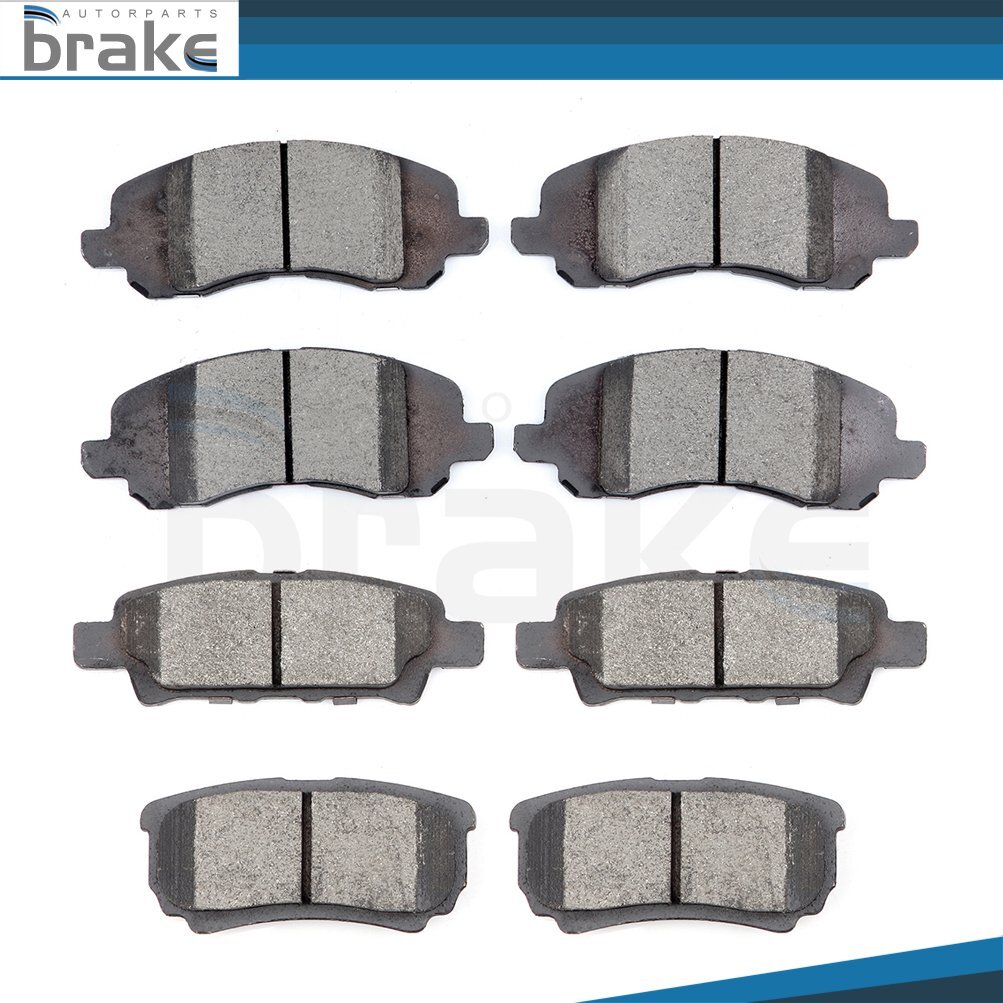 2011-2014 Chrysler 200 Performance Ceramic Brake Pads Set Front & Rear 8pcs
