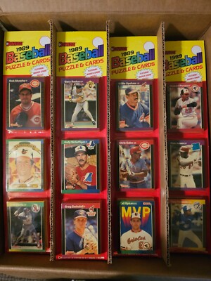1989 Donruss Baseball Display Blister Rack Pack 75 cards 9 puzzles NEW ×1