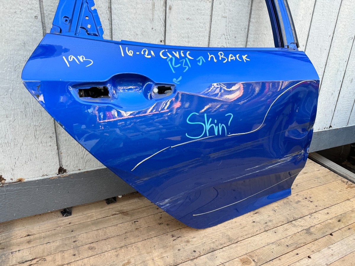 2016 2017 2018 2019 2020 2021 HONDA CIVIC HATCHBACK RIGHT REAR