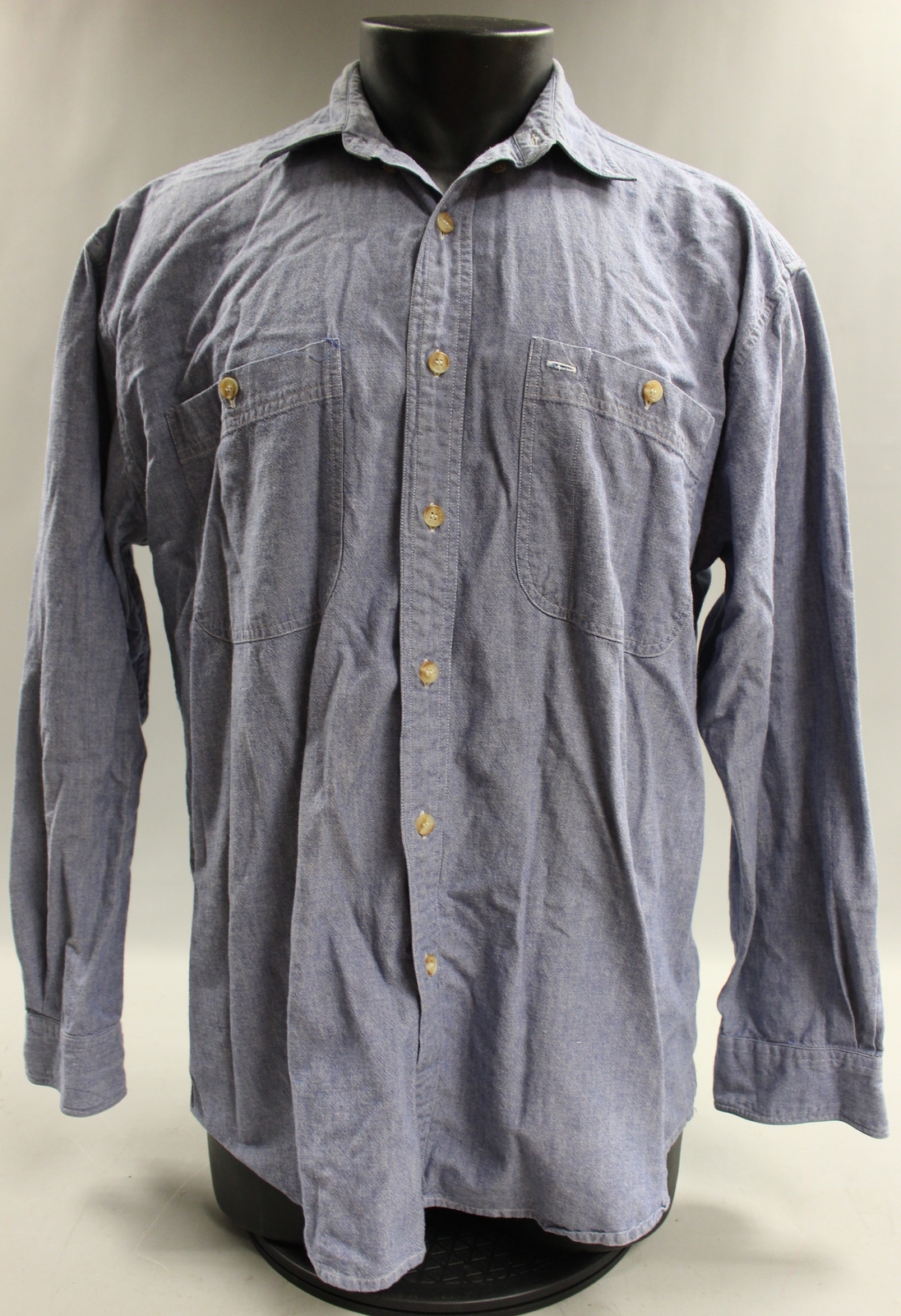 FILA Camicia uomo Savile Row Adirondack cotone manica lunga con bottoni Large Usata