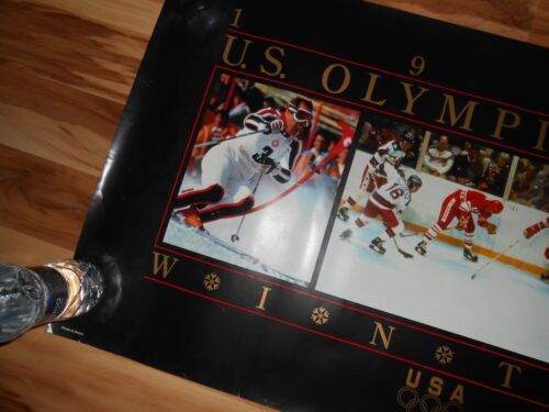 1988 U.S. OLYMPIC TEAM WINTER U.S.A. POSTER HOCKEY TEAM - Picture 3 of 5