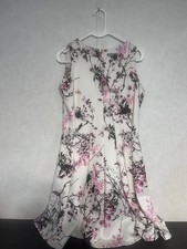 Danny & Nicole Womens Size 8 Floral Dress Pink Cherry Blossom Sleeveless