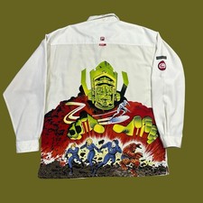 RARE Vintage Fantastic 4 Four X Marc Ecko Unltd Marvel Button Down Shirt Sz 2XL