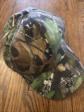 Mossy Oak Men’s Hat Green Camo Camoflauge Hunting Adjustable Snap Cap One Size