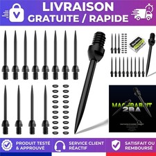 Embouts fléchettes acier 12 pointes 20 anneaux MageRabbit