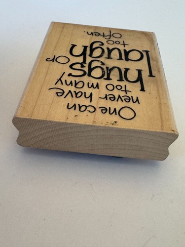 Stampendous Gummistempel Umarmungen und Lachen Karten basteln Worte herzlicher Spruch - Bild 5 von 7
