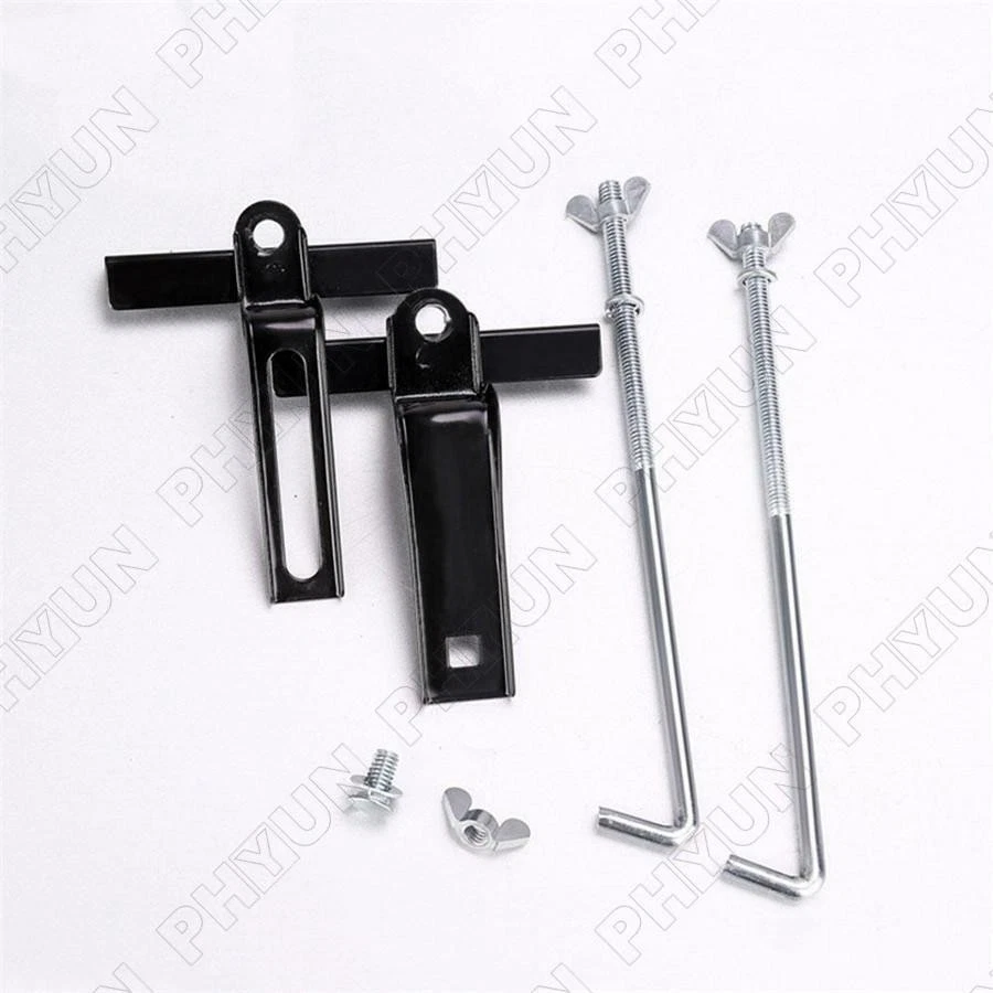 16-22.5cm Range Adjustable Car Battery Holder Metal Mini Battery Sabilizer Rack Foto 4 de 4