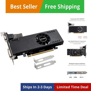 Carte Graphique SAPLOS Radeon RX 550 Low Profile - 4 Go GDDR5 - VGA, DVI, HDMI