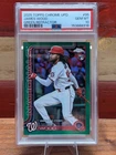 2025 Topps Chrome Update James Wood #95 Green Refractor 31/99 PSA10