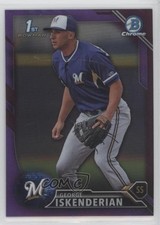2016 Bowman Chrome Prospects Purple Refractor 46/250 George Iskenderian 19yv