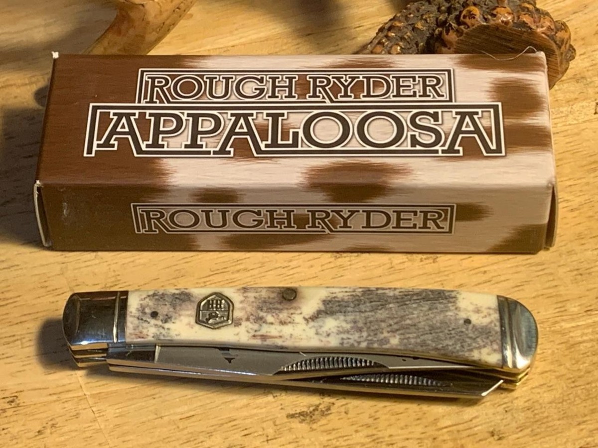 Rough Ryder Appaloosa Smooth Bone Trapper 4 1/8
