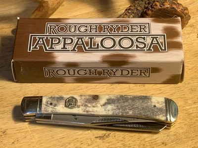 Rough Ryder Appaloosa Smooth Bone Trapper 4 1/8