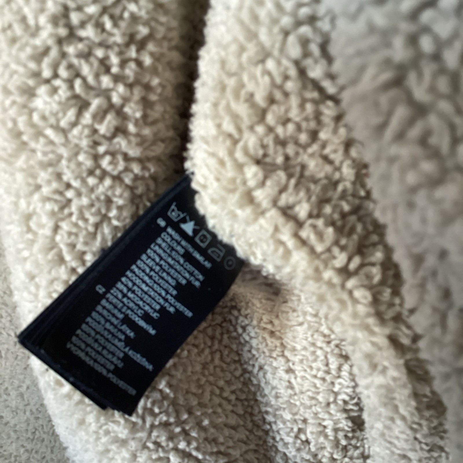 H&M Trendy Hooded Fur Trim Parka Jacket Brown Drawstring Waist Pockets US 10 thumbnail 2