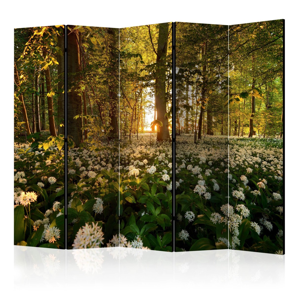 Paravent 5 volets Forest Flora pour cacher le désordre et diviser la pièce
