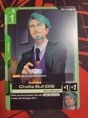 Gundam Card Game  Challia Bull GQ Green - NONFOIL - Dual Impact GD02-090