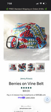 Jenny Krauss Belt Size Small Berries On The Vine