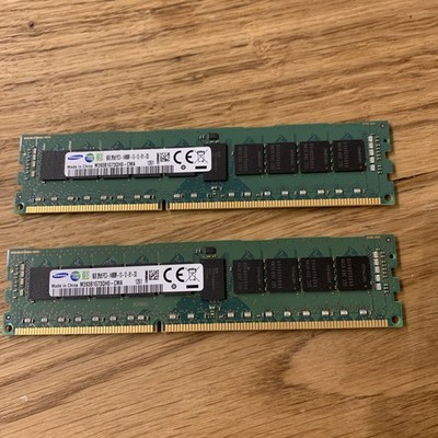 2x8gb Samsung 8GB ECC M393B1G73QH0-CMA 240Pin 1866MHz DIMM DDR3 Server Ram