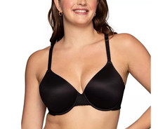 Vanity Fair Women's Effortless Underwire Bra 0078165 - MIDNIGHT BLACK LACE NWT